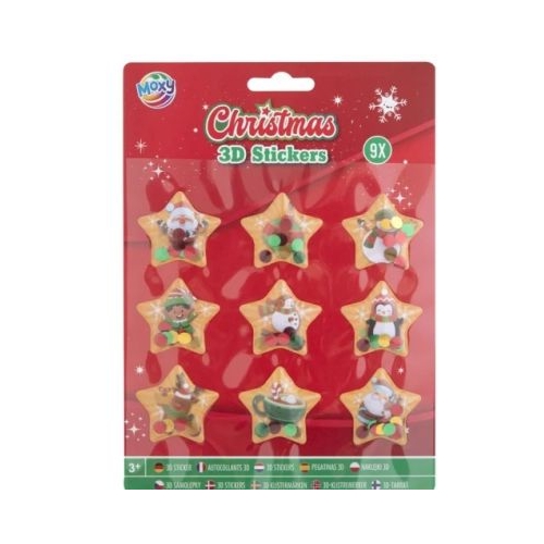 Set abtibilduri 3D tematica Craciun stelute