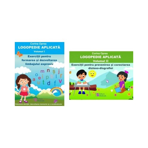 Pachet Logopedie aplicata volumele 1 si 2 - Corina Oprea
