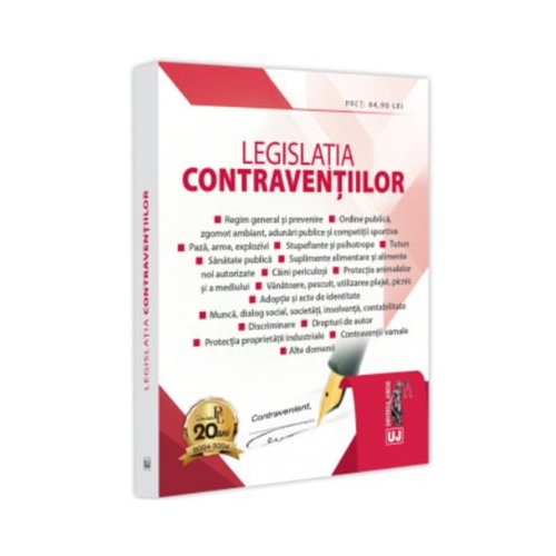 Legislatia contraventiilor. Editie tiparita pe hartie alba