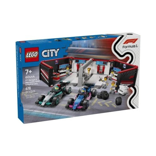 LEGO City. Garaj F1 si masini Mercedes-AMG si Alpine 60444 678 piese