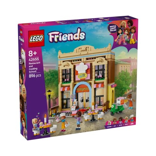 LEGO Friends. Restaurant si scoala de gastronomie 42655 896 piese