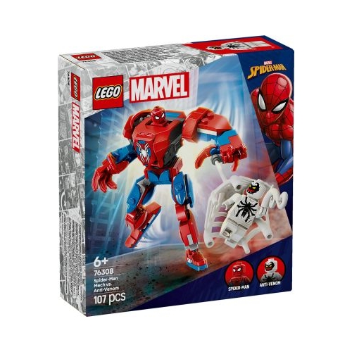 LEGO Marvel Super Heroes. Robotul Omul Paianjen vs. Anti-Venom 76308 107 piese