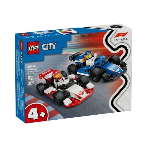 LEGO City. Masini de curse F1 Williams Racing si Haas F1 60464 92 piese