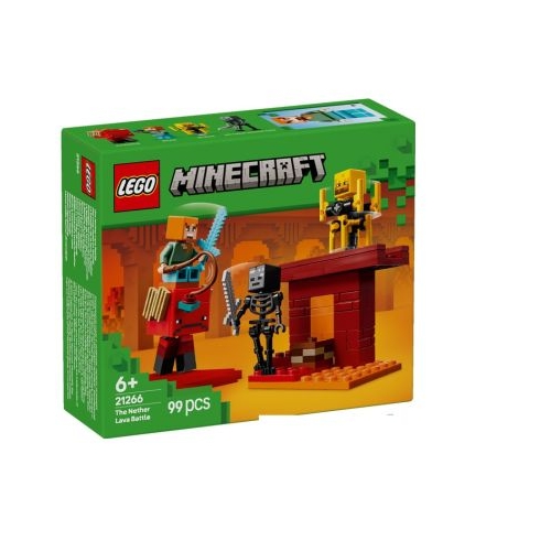 LEGO Minecraft. Batalie deasupra lavei in Nether 21266 99 piese