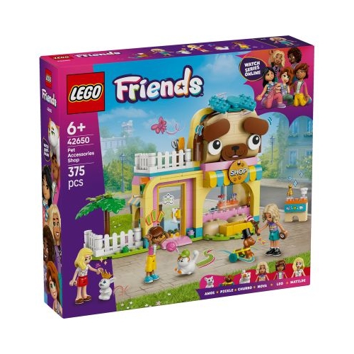 LEGO Friends. Magazin de accesorii pentru animale de companie 42650 375 piese