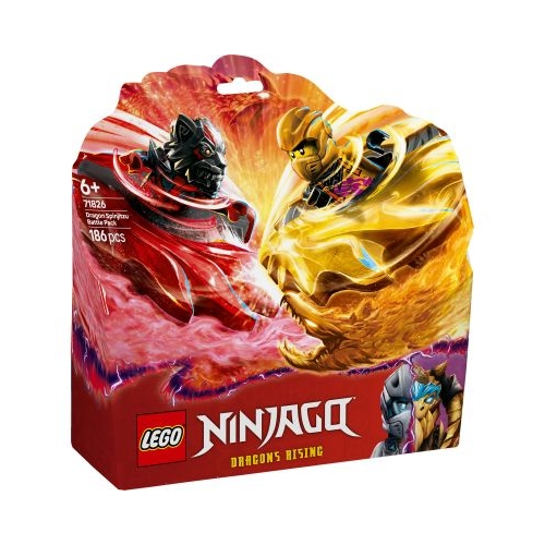 LEGO Ninjago. Pachet de lupta cu dragoni Spinjitzu 71826 186 piese