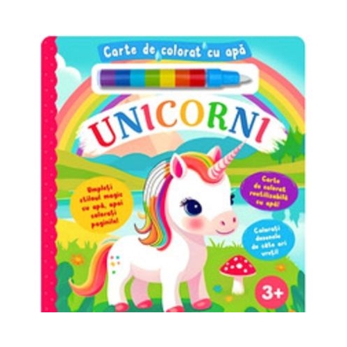 Unicorni. Carte de colorat cu apa. Buddy