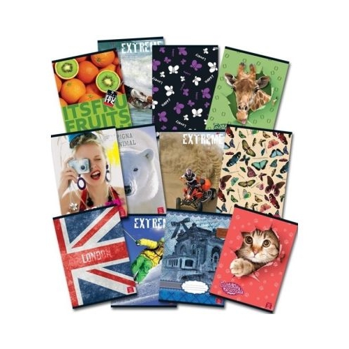 Set 5 Caiete scolare A4 Pigna Clasic 48 file dictando C05