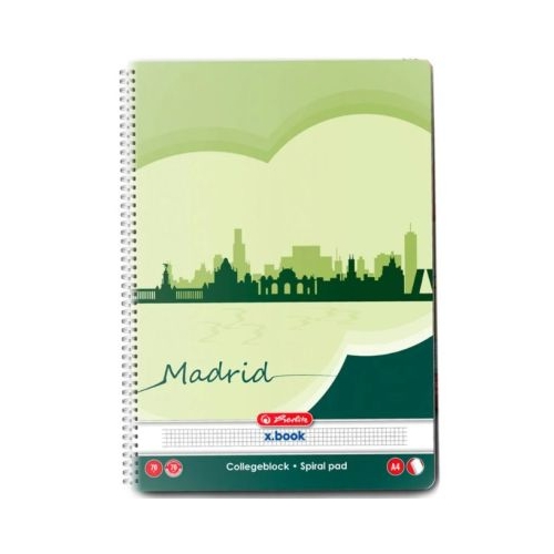 Caiet matematica cu spirala A4 70 file Herlitz C3703