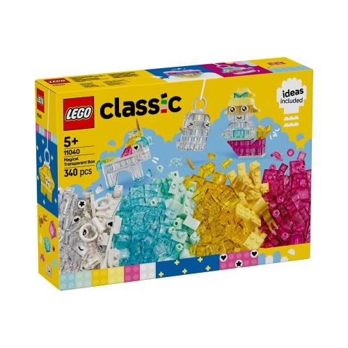 LEGO Classic. Cutie transparenta magica 11040 340 piese