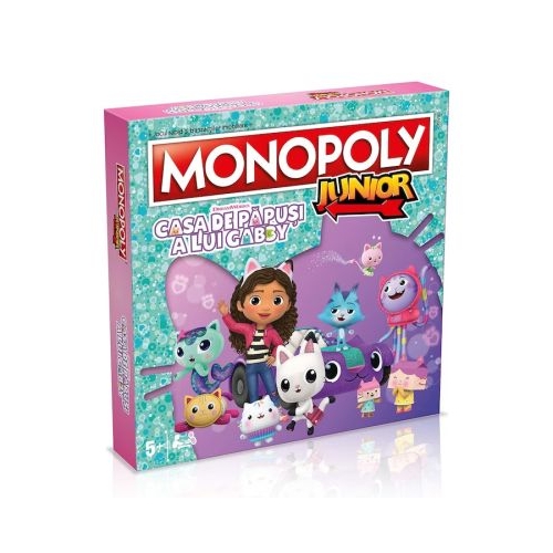 Monopoly junior Casa de Papusi a lui Gabby, Gabby's Dollhouse - Winning Moves