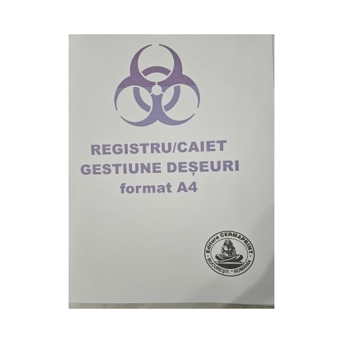 Registrucaiet gestiune deseuri format A4