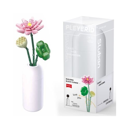 Set de Constructie Flowers Lotus 258 piese Sluban