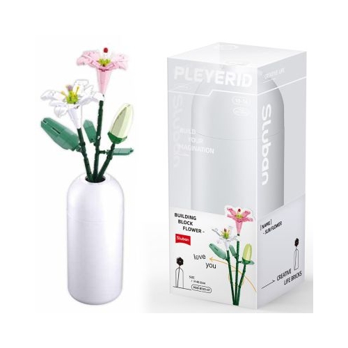 Set de Constructie Flowers Crin 247 piese Sluban