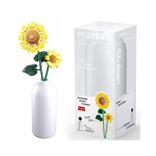 Set de Constructie Flowers Floarea Soarelui 251 piese Sluban