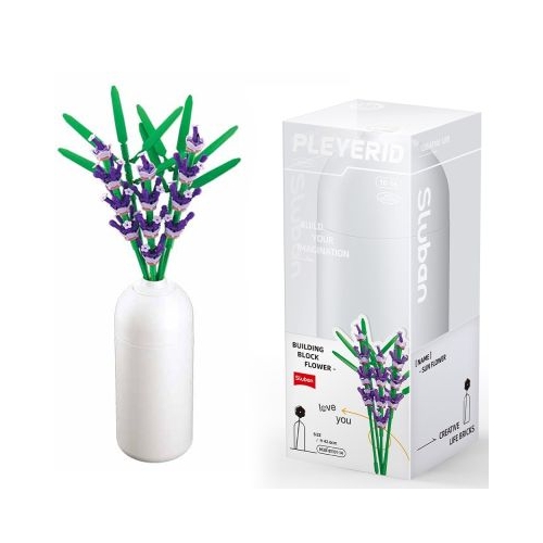 Set de Constructie Flowers Lavanda 258 piese Sluban