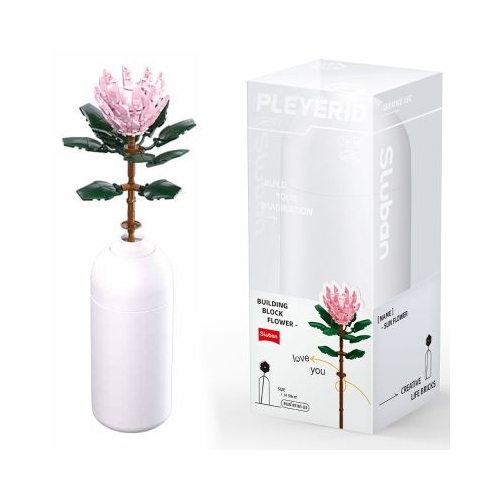 Set de Constructie Flowers Protea Cynaroides 219 piese Sluban