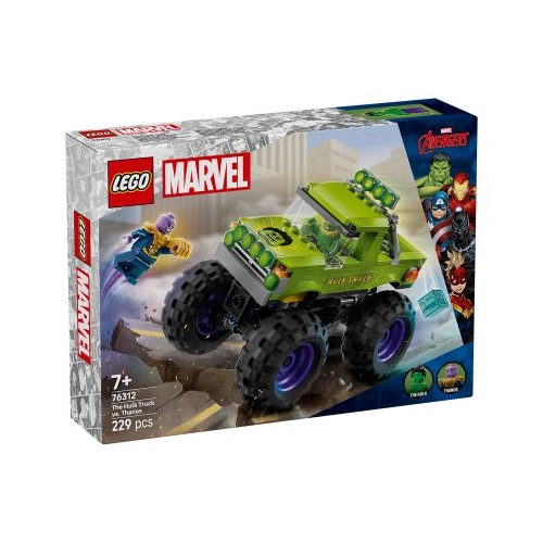 LEGO Marvel Super Heroes. Hulk in vehicul de teren contra lui Thanos 76312 229 piese
