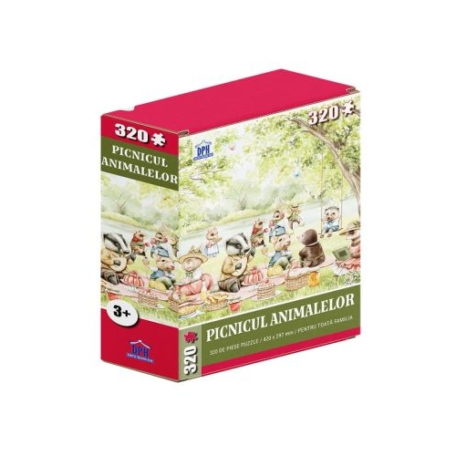 Picnicul animalelor. Puzzle 320 piese