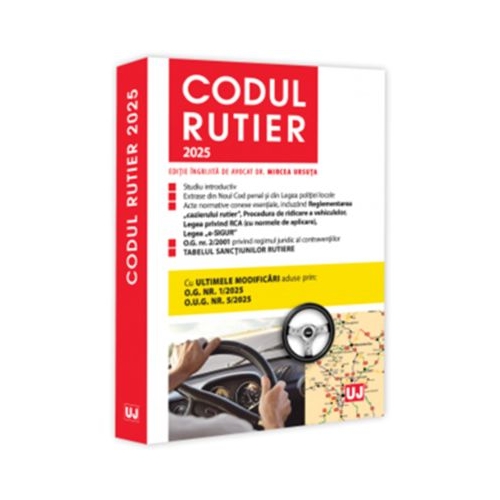 Codul rutier 2025. Editie tiparita pe hartie alba - Mircea Ursuta