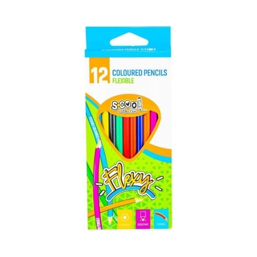 Creioane Color Flexibile 12 CuloriSet S-COOL