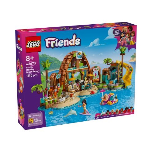 LEGO Friends. Statiune de pe litoral pentru vacanta cu familia 42673 1140 piese
