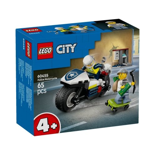 LEGO City. Urmarire cu motocicleta de politie 60455 65 piese