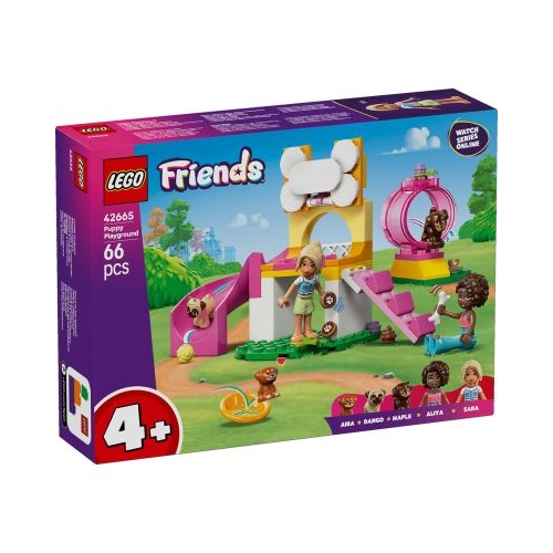 LEGO Friends. Loc de joaca pentru catelusi 42665 66 piese