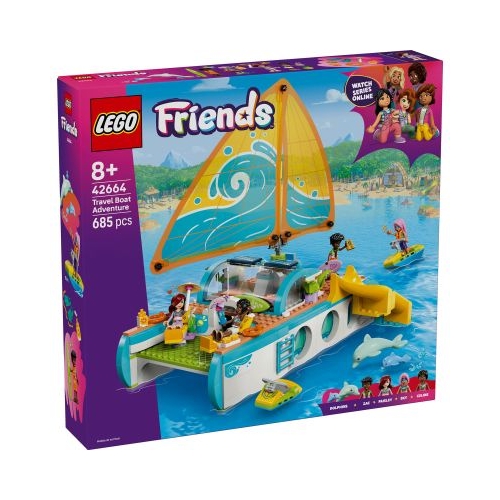 LEGO Friends. Calatoria aventuroasa cu barca 42664 685 piese