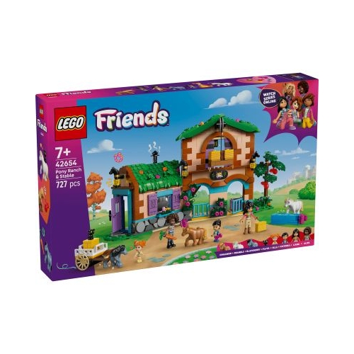 LEGO Friends. Ferma si grajd pentru ponei 42654 727 piese