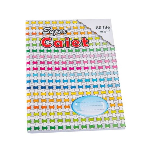 Super Caiet foaie velina A5 80 file Casa Tipografica