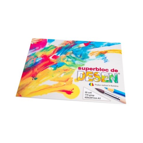 Bloc de desen A3 20 coli Casa Tipografica