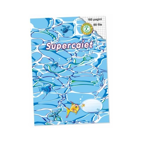 Super caiet matematica A4 80 file Casa Tipografica - Coperta grafica Ocean