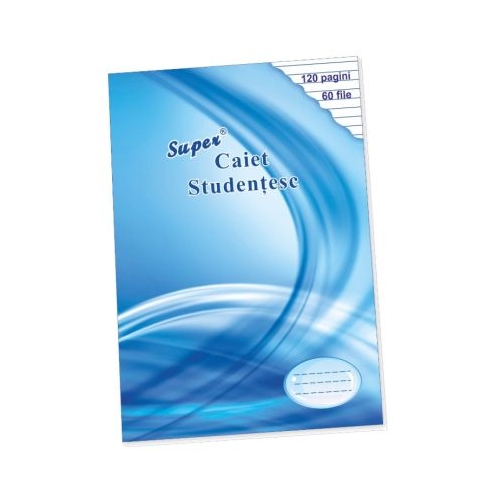 Super caiet dictando A4 60 file albastru Casa Tipografica