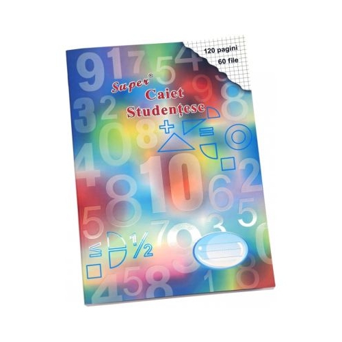 Super Caiet matematica A4 60 file Casa Tipografica