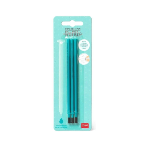 Set 3 rezerve pix cu gel turcoaz Erasable Pen Legami