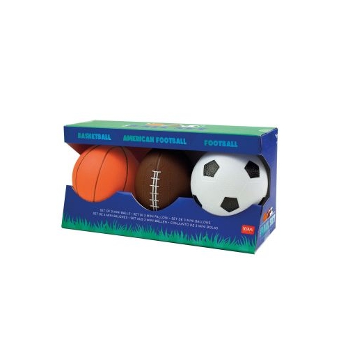 Set 3 mingi antistres Basket Ball American Football Football - Legami