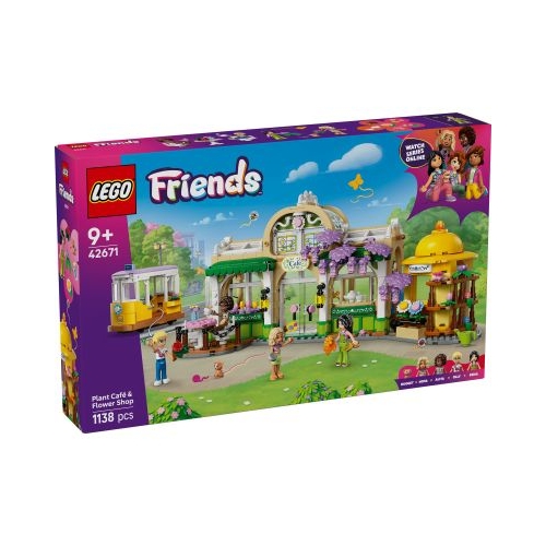 LEGO Friends. Cafenea cu multe plante si florarie 42671 1138 piese