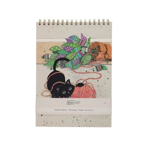Carnet de schite Bug Art Chaton pelote Kiub