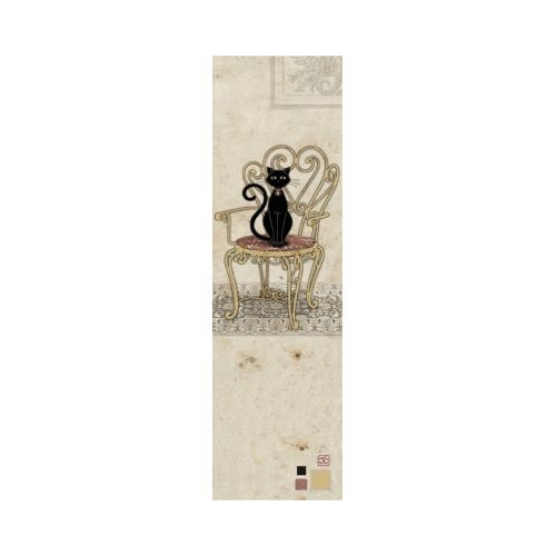 Semn de carte Chat Noir Sur Chaise Kiub