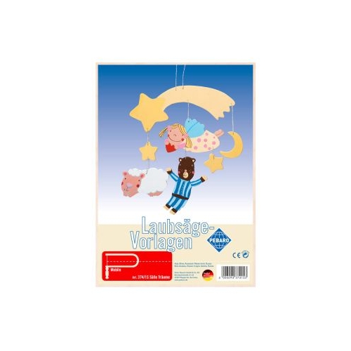 Sablon din lemn sweet dreams pentru traforaj dimensiunea A4 Pebaro 3741S