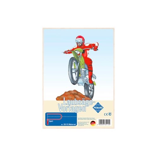 Sablon din lemn motocicleta pentru traforaj dimensiunea A4 Pebaro 3511S