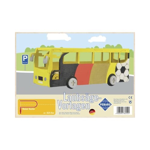 Sablon din lemn autobuz pentru traforaj dimensiunea A4 Pebaro 362S