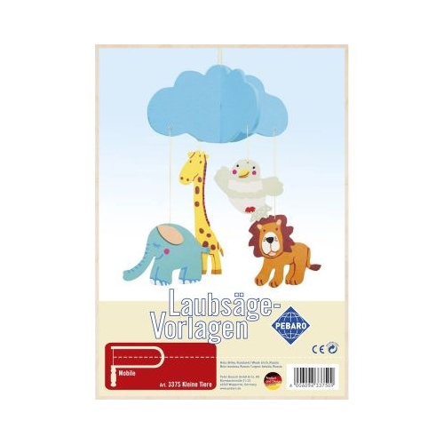 Sablon din lemn little animals pentru traforaj dimensiunea A4 Pebaro 337S