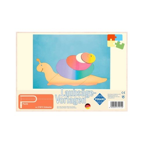 Sablon din lemn melc pentru traforaj dimensiunea A4 Pebaro 3191S