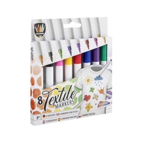Set 8 markere Grafil pentru textile