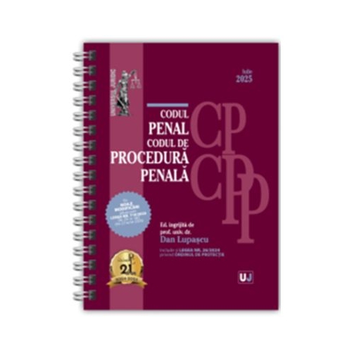 Codul penal si Codul de procedura penala Iulie 2025. Editie spiralata tiparita pe hartie alba - Dan Lupascu