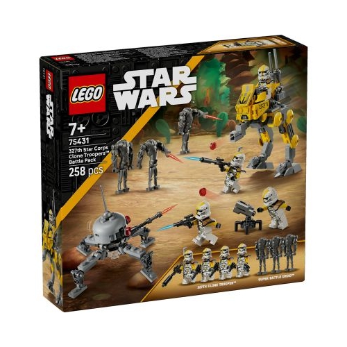 LEGO Star Wars. Pachet de lupta Soldati clona din unitatea stelara 327 75431 258 piese