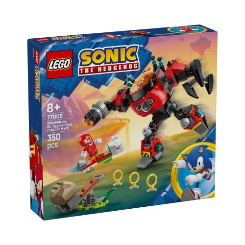 LEGO Sonic the Hedgehog. Knuckles vs. Dr. Eggman si robotul Egg Crusher 77005 350 piese