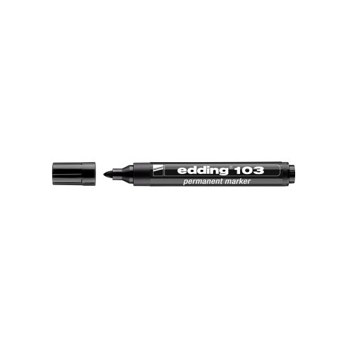 Marker Edding 103 permanent varf rotund 1. 5-3mm negru